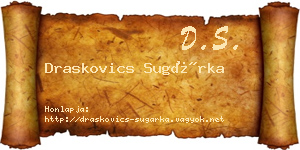 Draskovics Sugárka névjegykártya